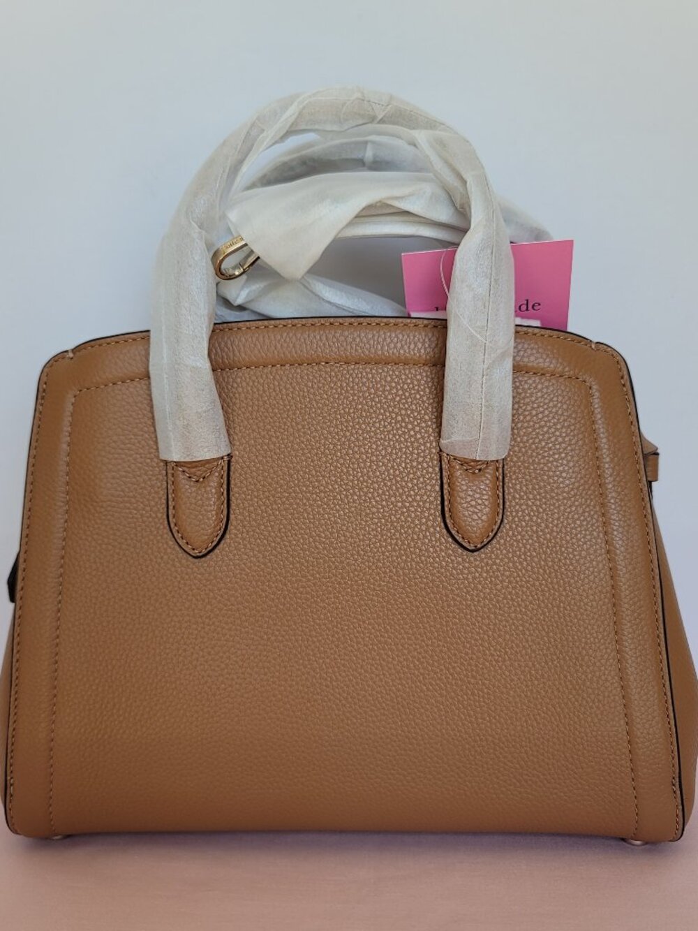 KATE SPADE Knott Pebbled Leather MEDIUM Satchel & Slim Bifold Wallet- Bungalow ⭐ - Picture 3 of 16